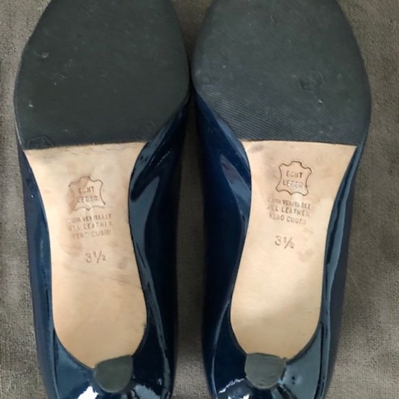 Blue Patent Leather Pumps - Picture 3 of 5